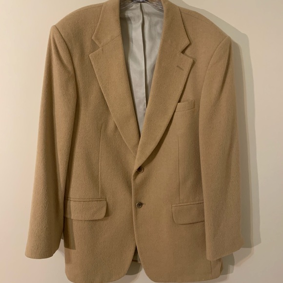 Men’s Camel Hair Sport Coat, size 40R, Club Room - Picture 4 of 16